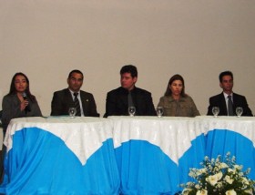 Juíza Renata, Juiz Valteir, Dr. Adriana e Henrique