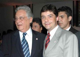 Ex-presidente Fernando Herrique Cardosos e o empresário Daniel Gerhard