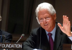 Brasília - O ex-presidente norte-americano Bill Clinton fala no Fórum Econômico Mundial, em Davos (Suíça), sobre a atuação do Brasil no Haiti Foto: Arquivo ABr