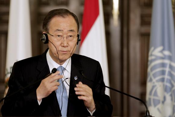 Ban Ki-moon elogiou a postura dos Estados Unidos e da China e disse que o acordo representa um "poderoso impulso" para as demais adesões. Agora, 26 países já ratificaram o documentoEPA/Nabil Mounzer/Agência Brasil