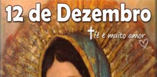 Hoje, sexta-feira (12), celebra o Dia de Nossa Senhora de Guadalupe